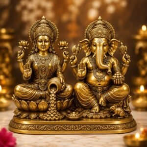 Laxmi Ganesh ji Idol (Brass)